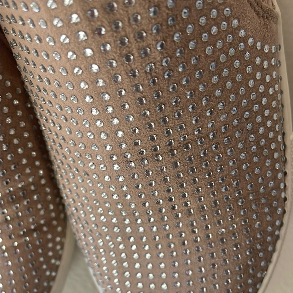 Nicole Miller Studded Slip-On Sneakers with Rhinestones Size 7.5 - Picture 13 of 14